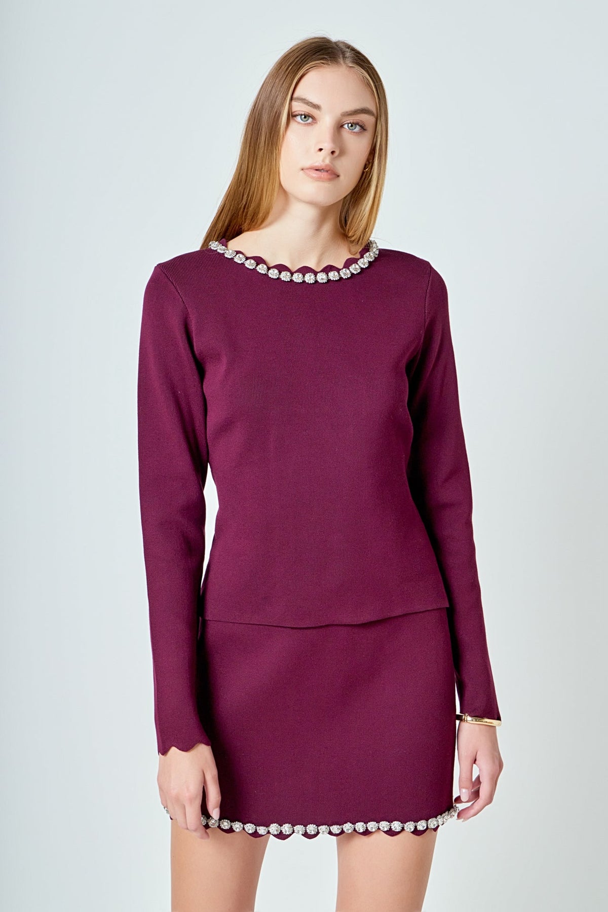 Endless Rose Great Value | Long Sleeve Jewel Top