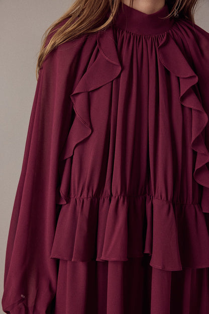 Endless Rose Premium | Ruffled Chiffon Dress