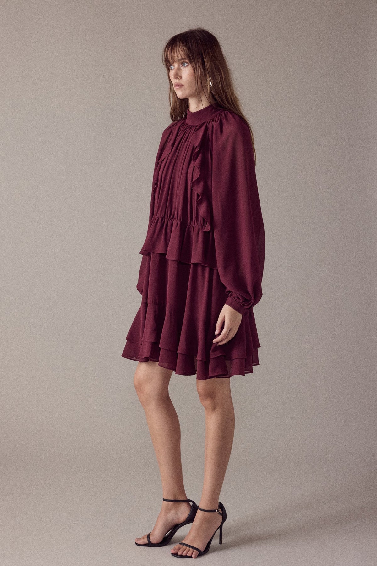 Endless Rose Premium | Ruffled Chiffon Dress