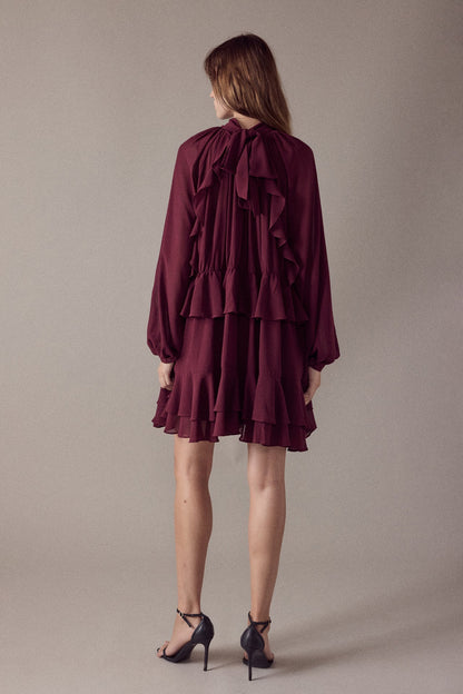 Endless Rose Premium | Ruffled Chiffon Dress