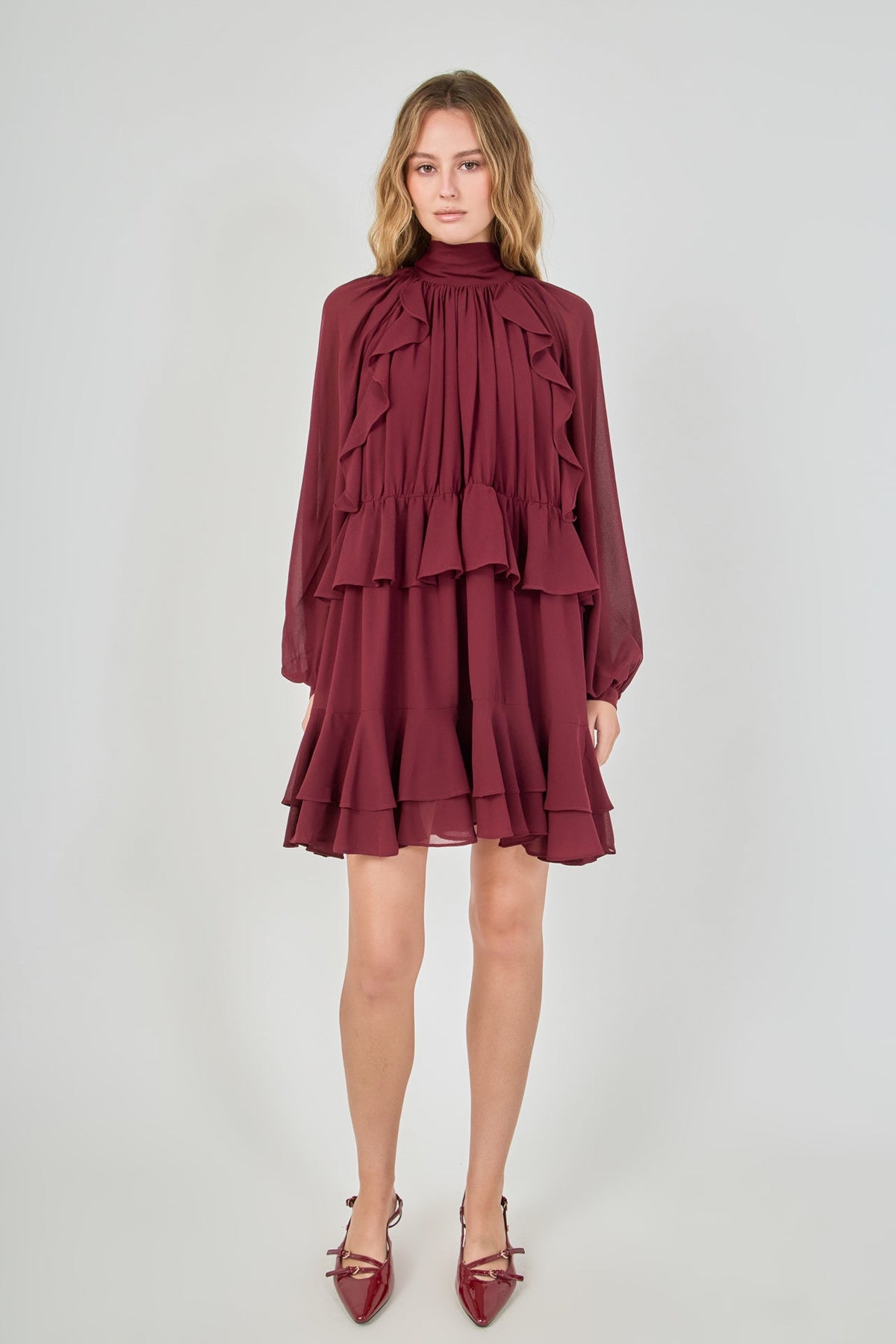 Endless Rose Premium | Ruffled Chiffon Dress