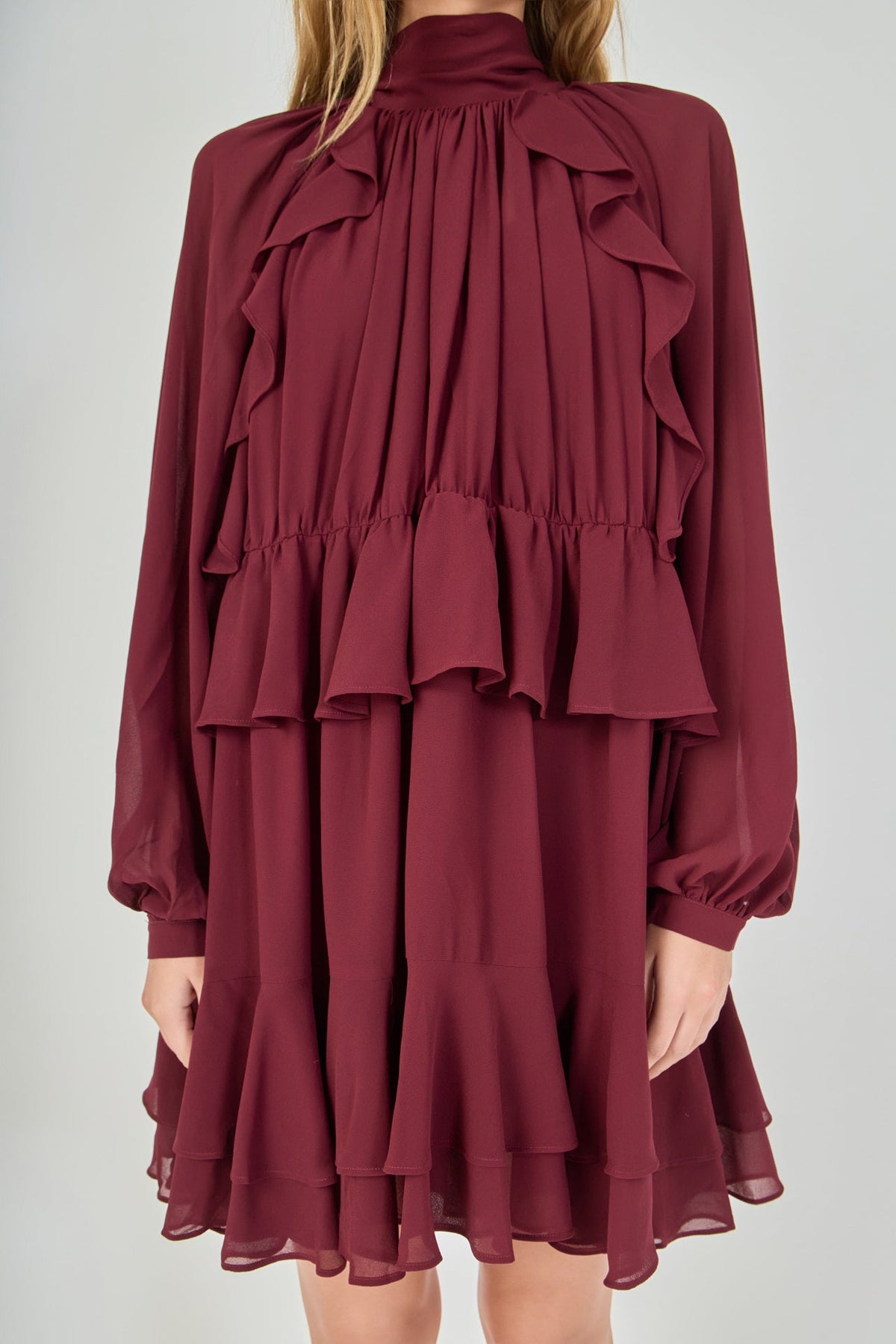 Endless Rose Premium | Ruffled Chiffon Dress