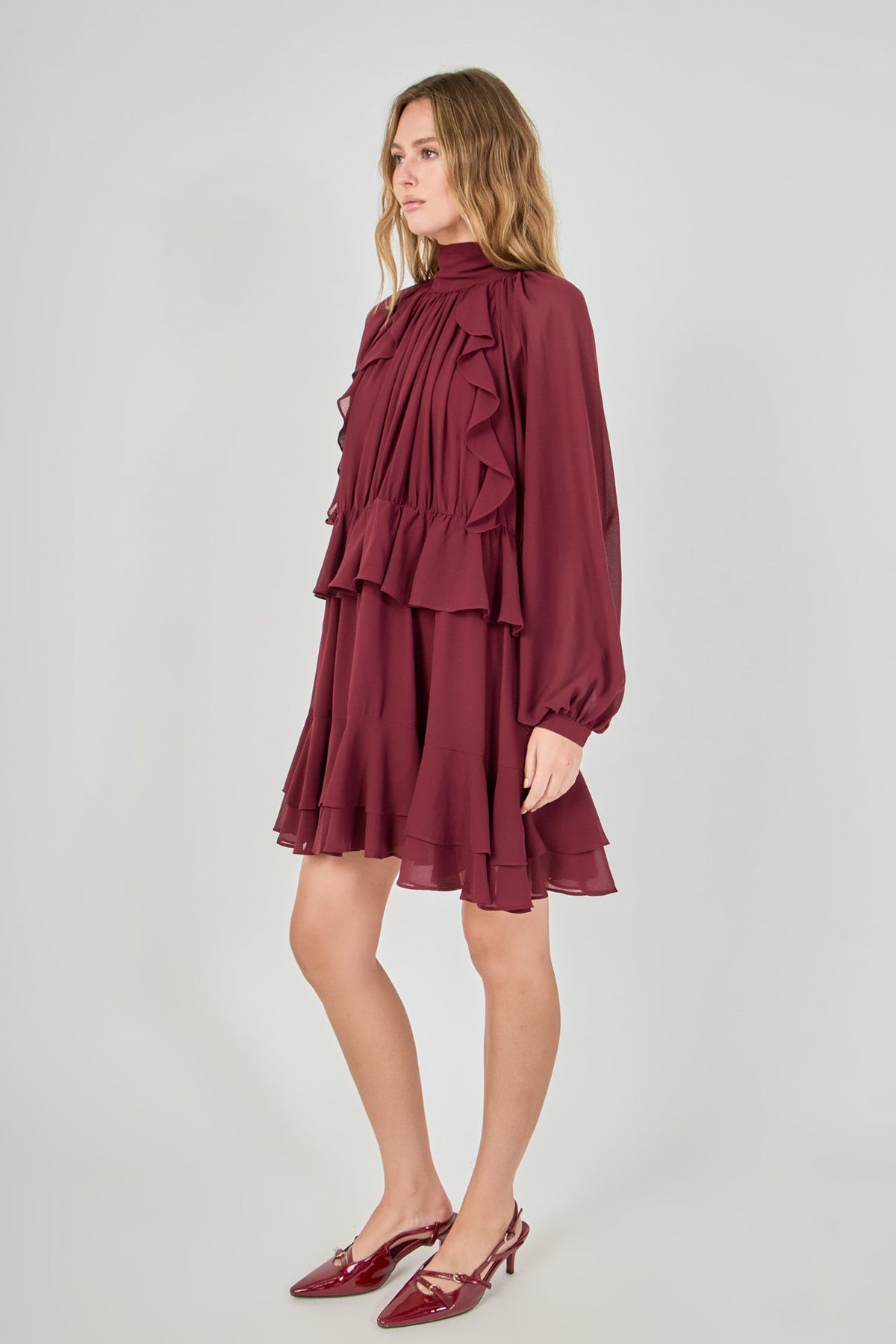 Endless Rose Premium | Ruffled Chiffon Dress