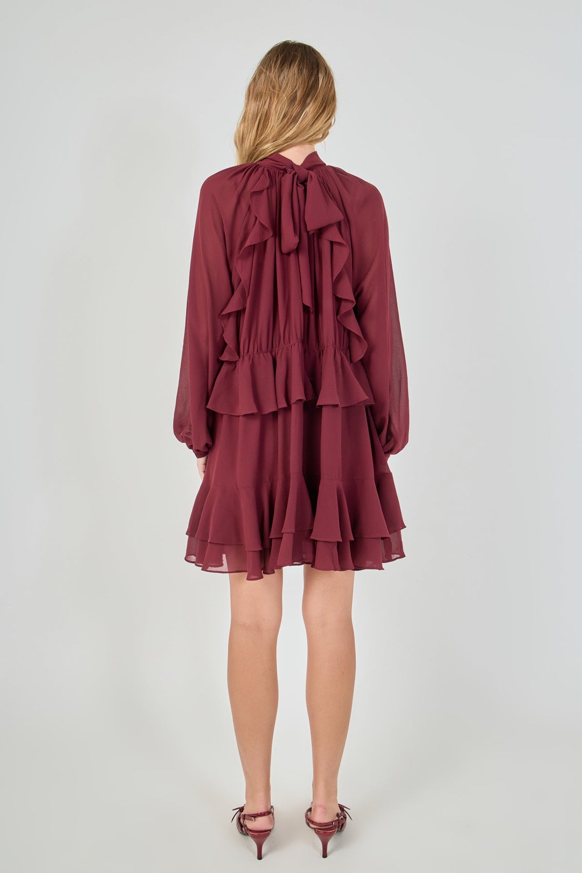 Endless Rose Premium | Ruffled Chiffon Dress