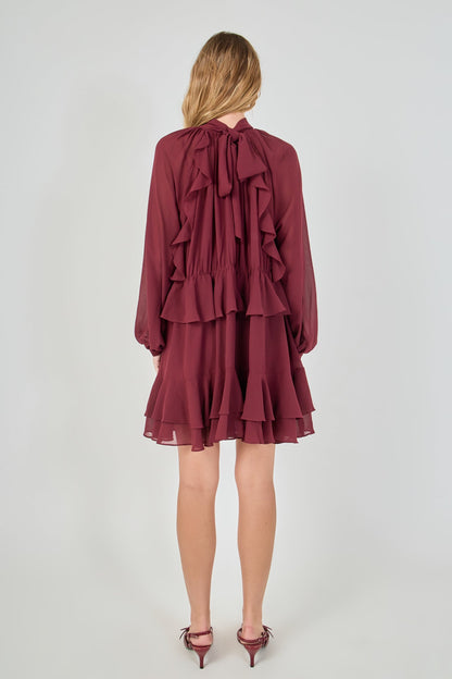 Endless Rose Premium | Ruffled Chiffon Dress