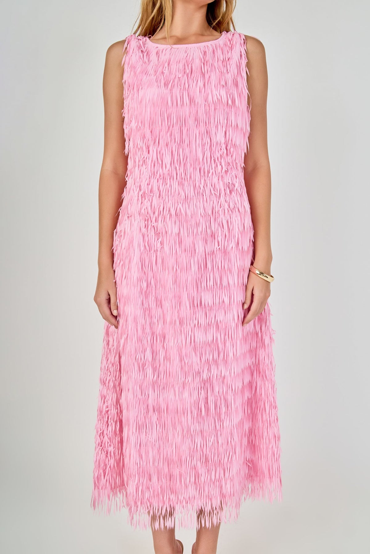 Endless Rose Deals | Fringe Sleeveless Midi Dress