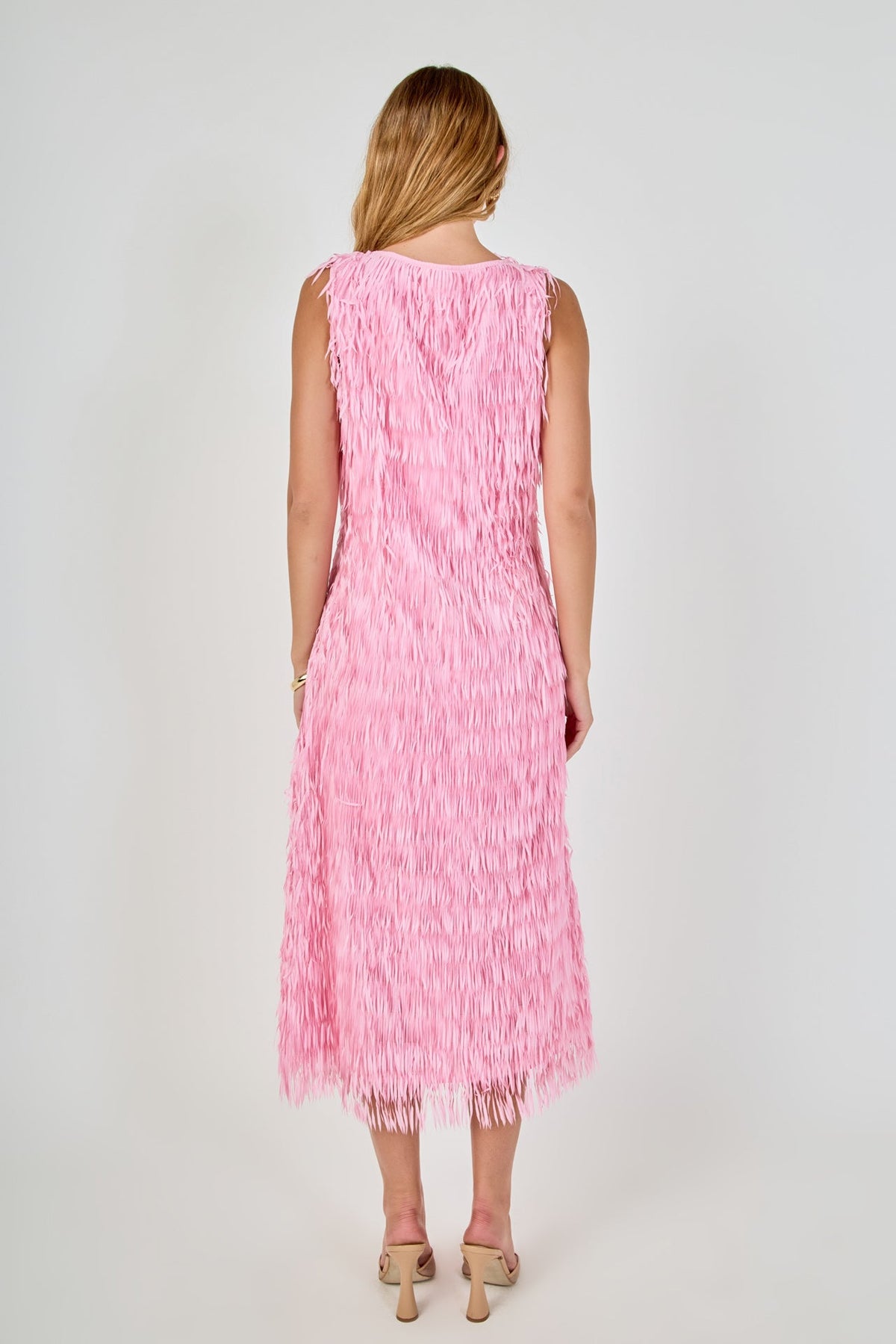 Endless Rose Deals | Fringe Sleeveless Midi Dress