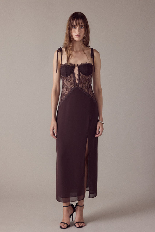 Endless Rose Discount | Lace See Through Midi Dress