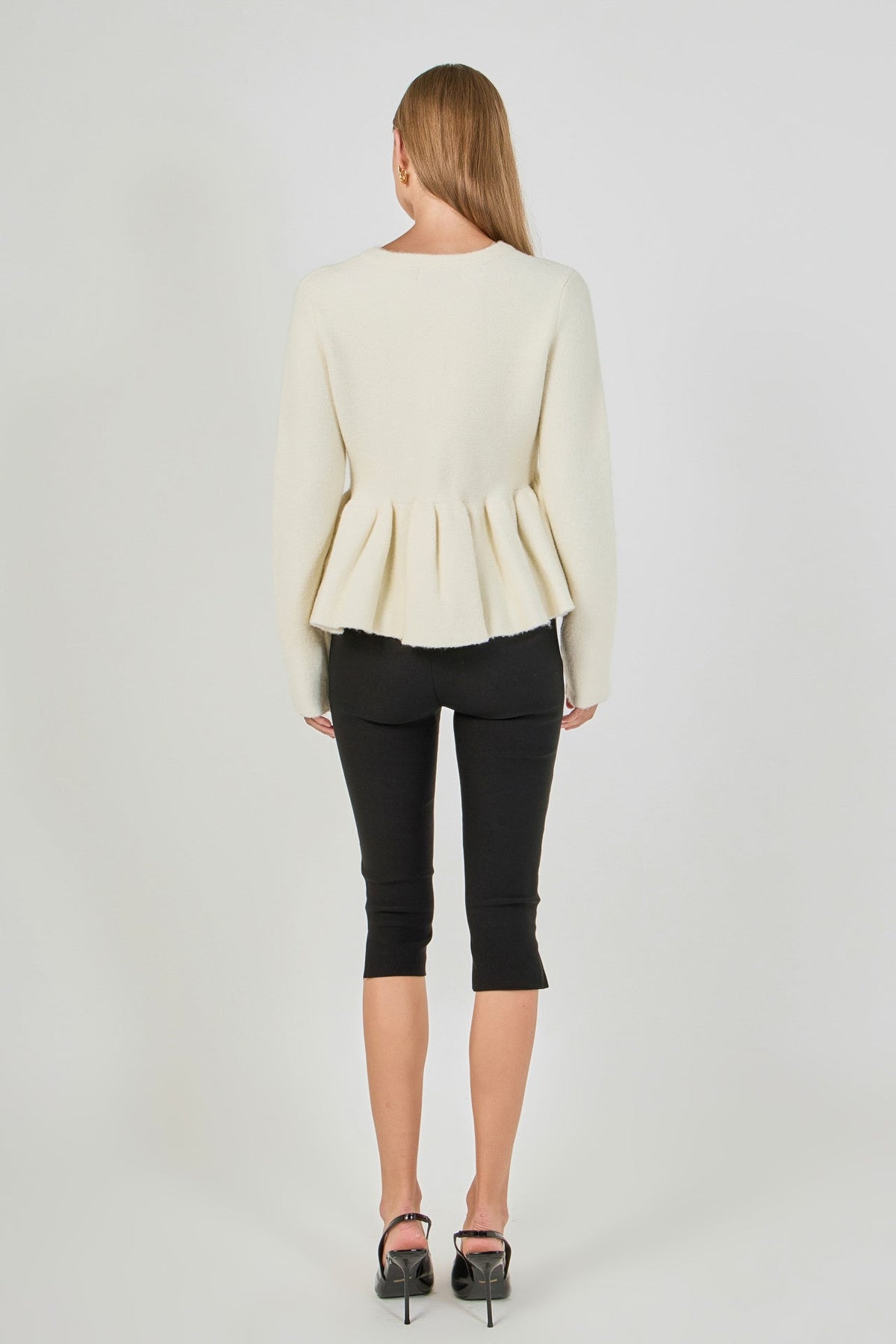 Endless Rose Deals | Bow Trim Flared Cardigan