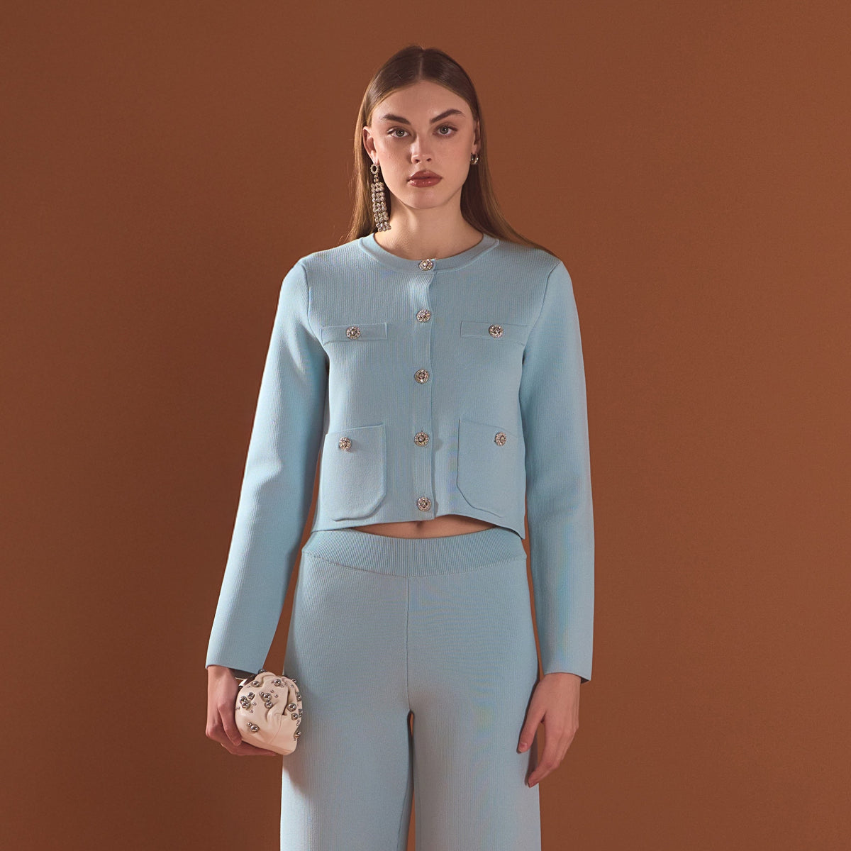 Endless Rose Trusted | Knit Long Sleeve Cardigan with Pockets