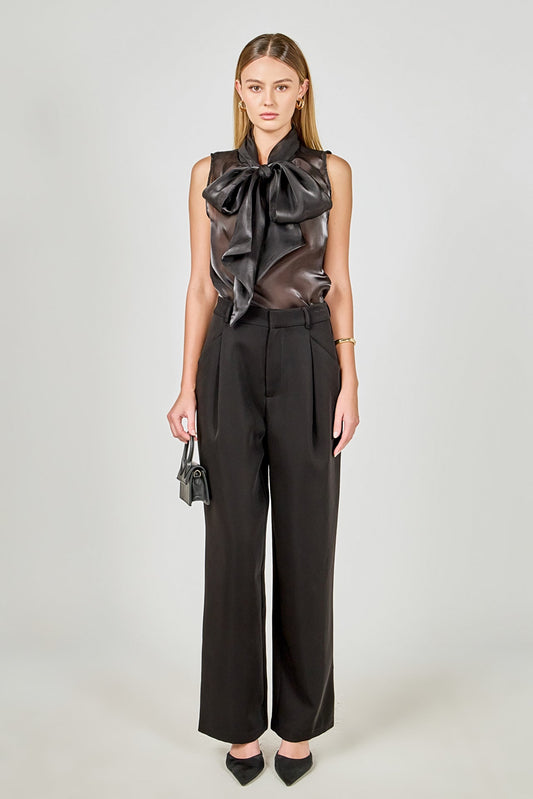 Endless Rose Classic | Organza Sleeveless Top