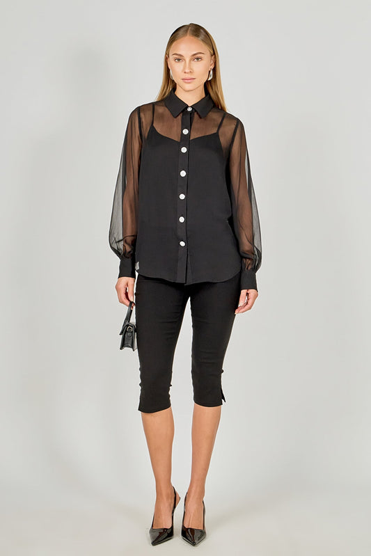 Endless Rose Top Pick | Volume Sleeve Shirt Blouse
