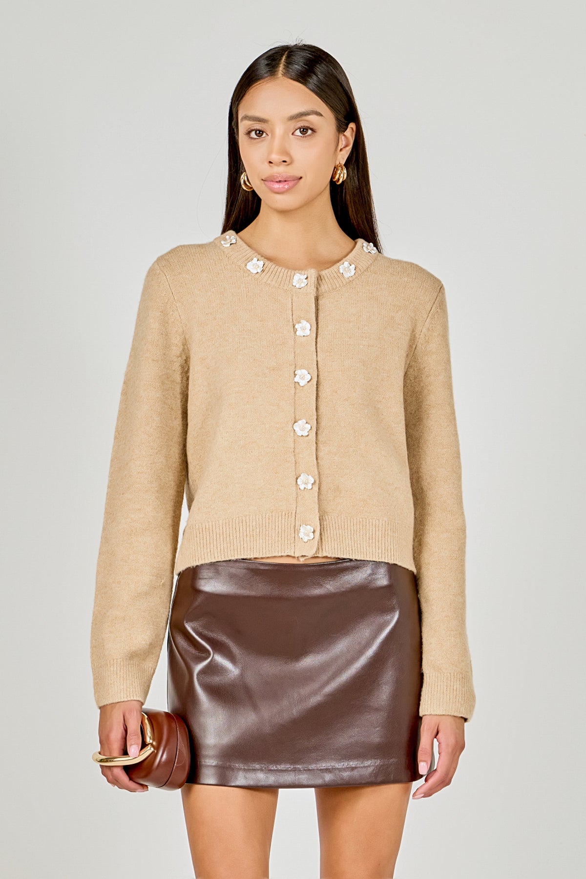 Endless Rose Featured | Floral Button Knit Cardigan