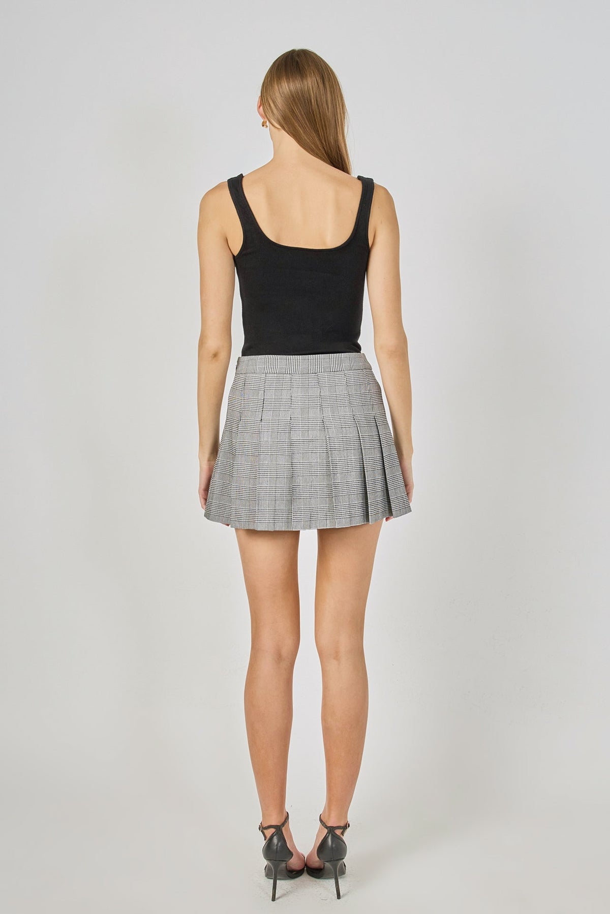 Endless Rose Featured | Plaid Pleated Mini Skirt
