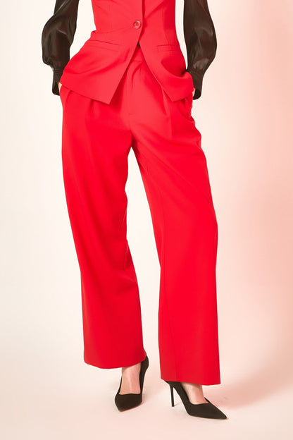 Endless Rose Exclusive | Mid Rise Pleated Wide leg Trousers