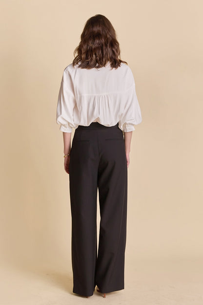 Endless Rose Exclusive | Mid Rise Pleated Wide leg Trousers