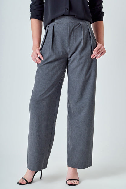 Endless Rose Exclusive | Mid Rise Pleated Wide leg Trousers