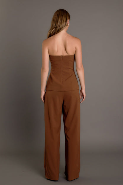 Endless Rose Exclusive | Mid Rise Pleated Wide leg Trousers