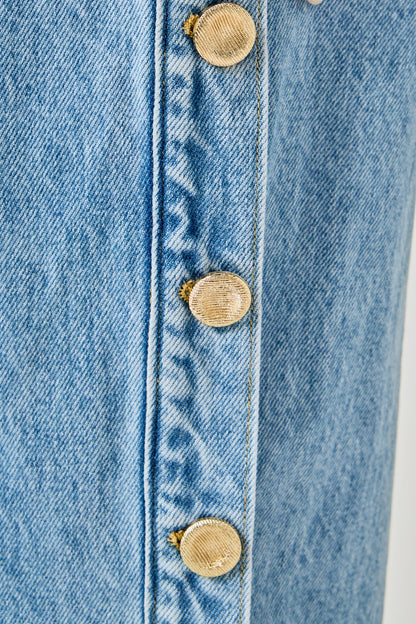 Endless Rose Discount | Mid-Waisted Side Buttoned Jeans