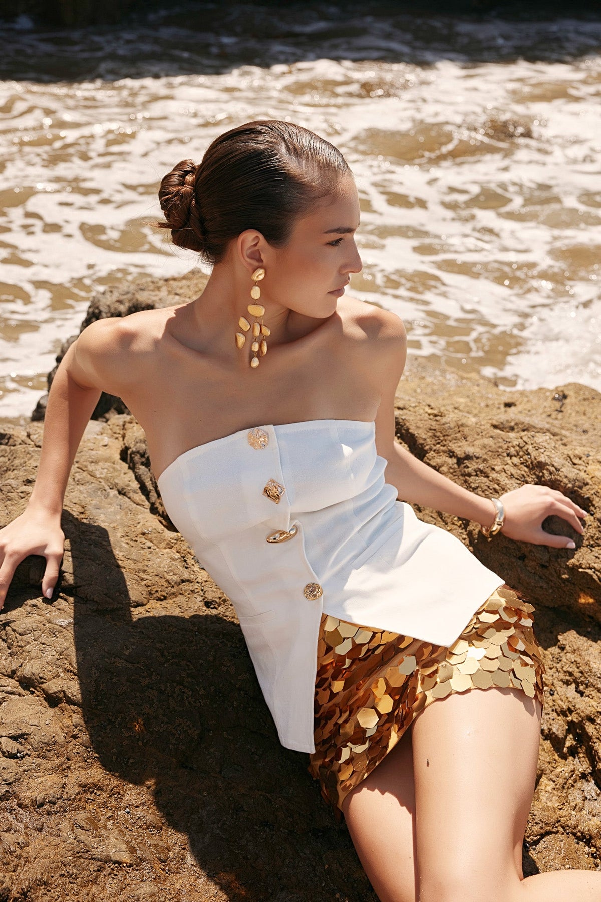Endless Rose Quality | Hexagonal Sequins Mini Skirt
