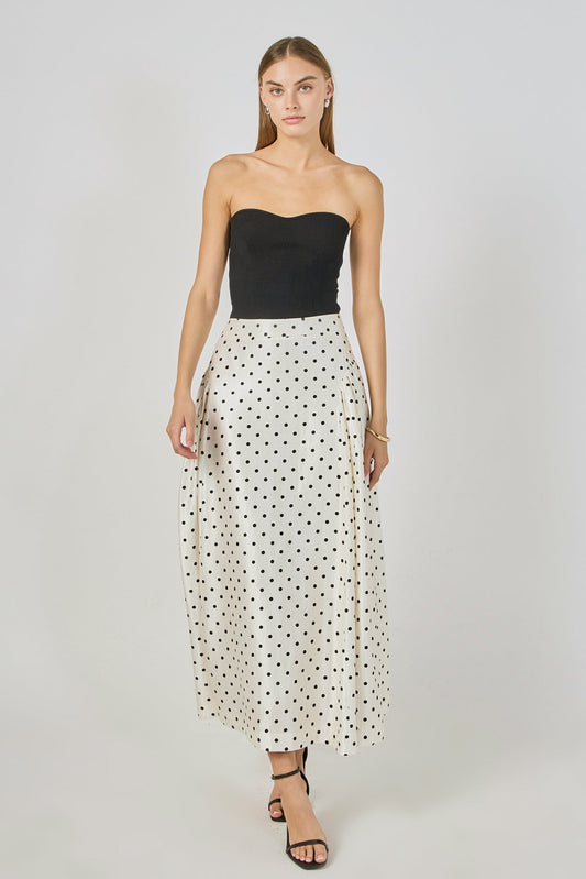 Endless Rose Signature | Polka Dot Maxi Skirt