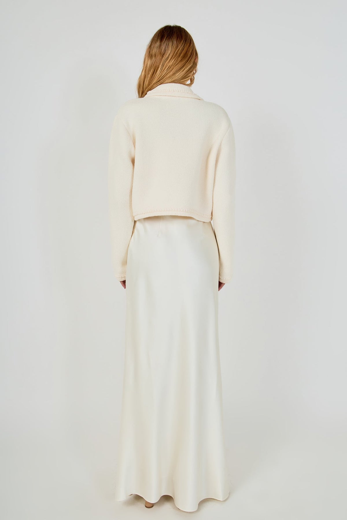 Endless Rose Signature | Cardigan Featuring Braided Trim and Bow Accents