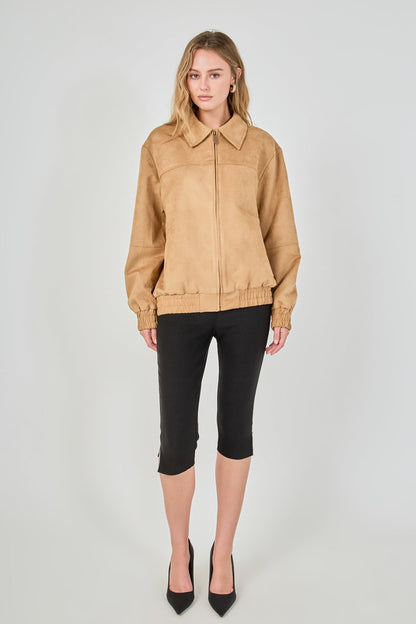 Endless Rose Trusted | Suede Work Jacket