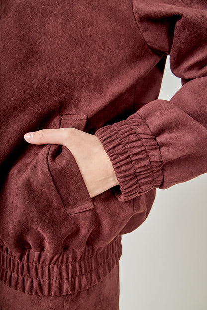 Endless Rose Trusted | Suede Work Jacket