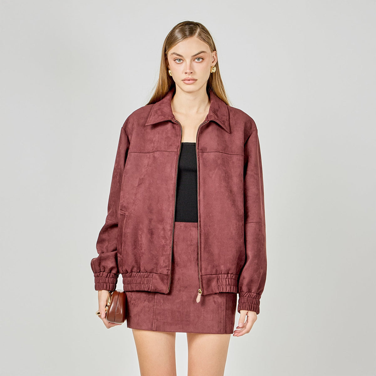 Endless Rose Trusted | Suede Work Jacket