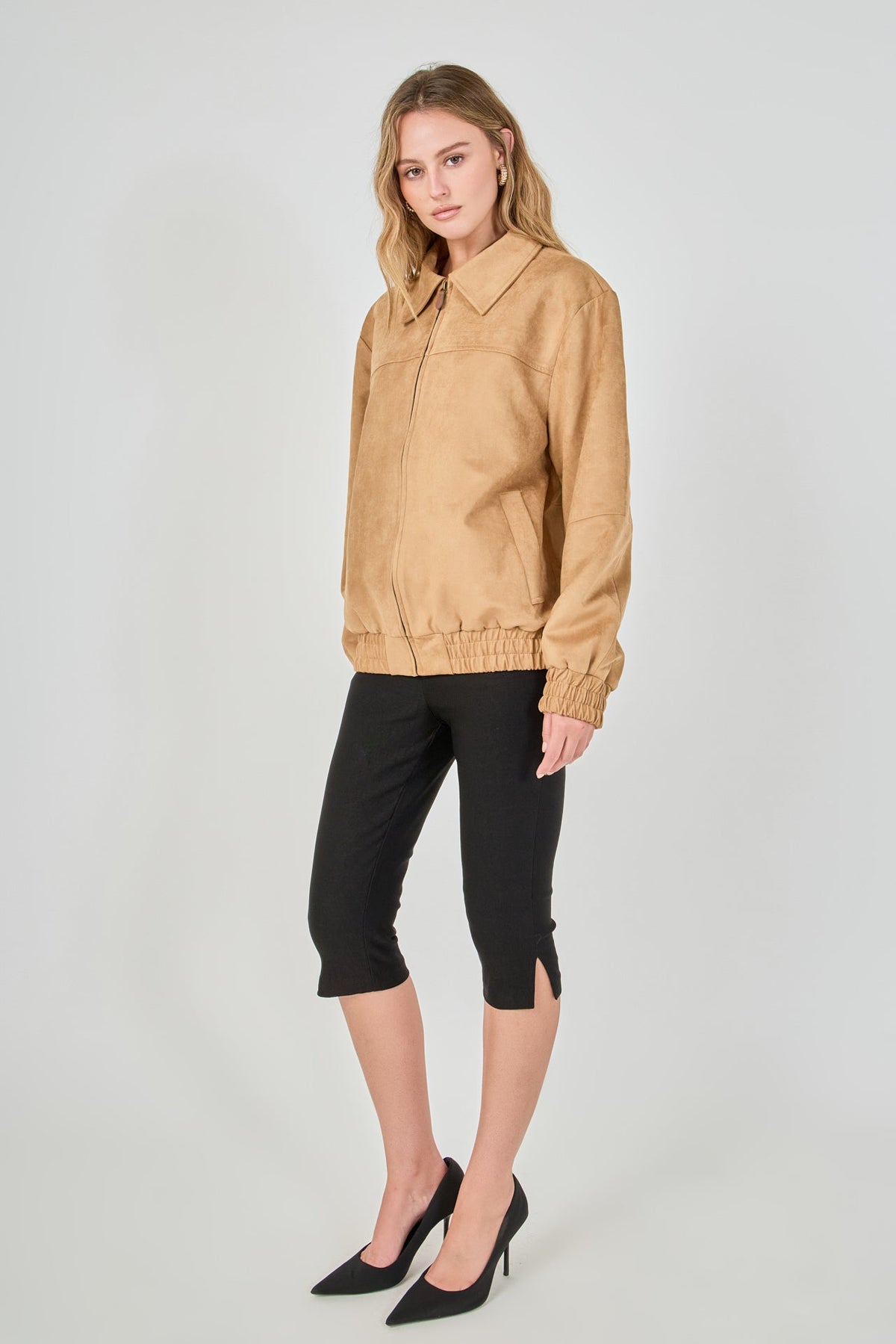Endless Rose Trusted | Suede Work Jacket