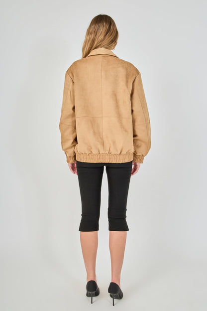 Endless Rose Trusted | Suede Work Jacket
