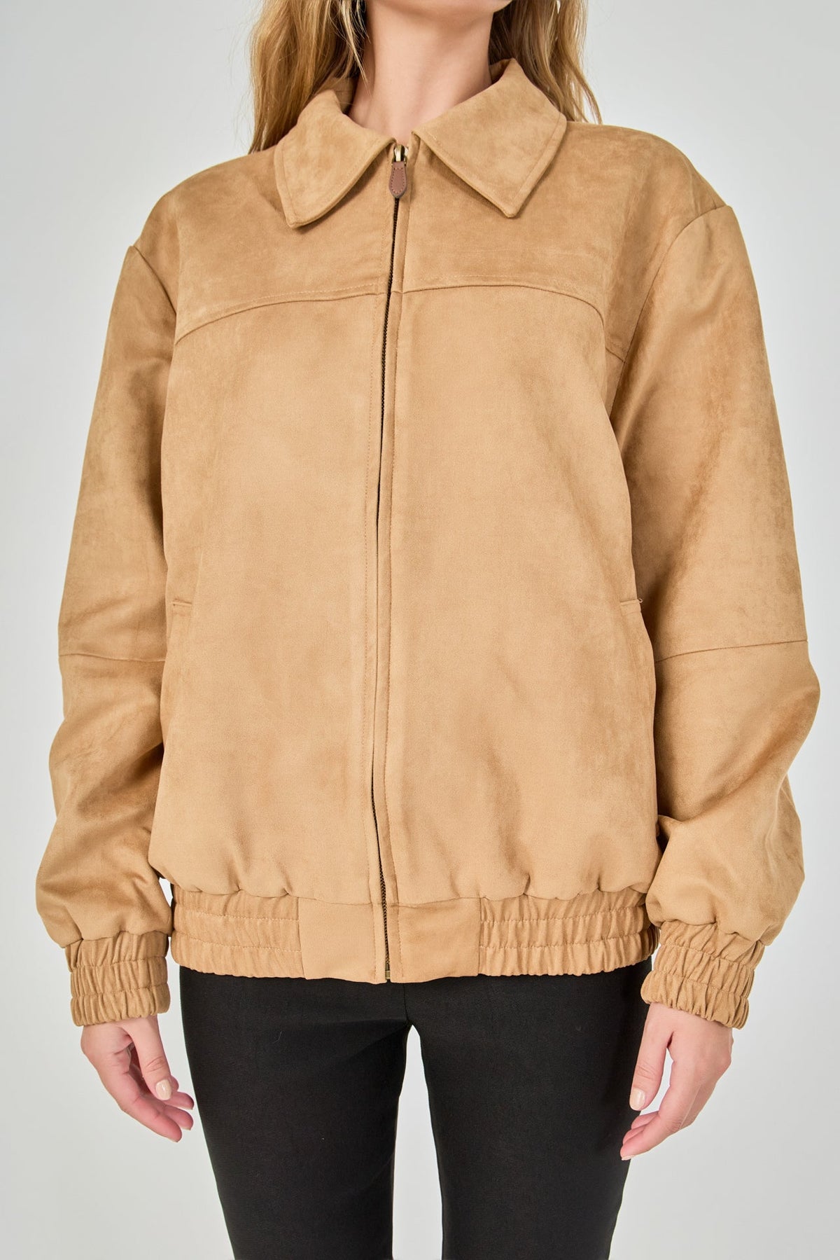 Endless Rose Trusted | Suede Work Jacket