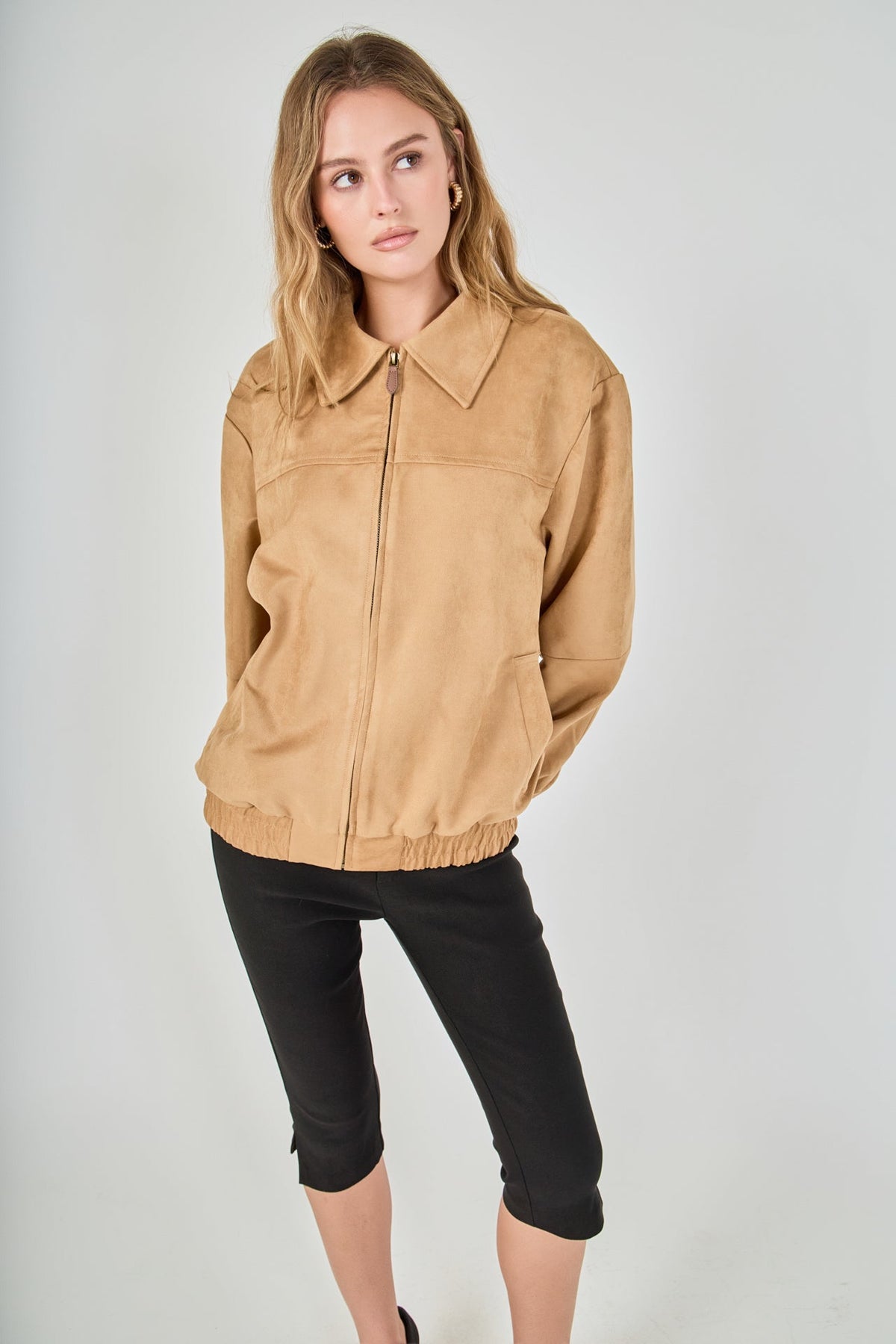 Endless Rose Trusted | Suede Work Jacket
