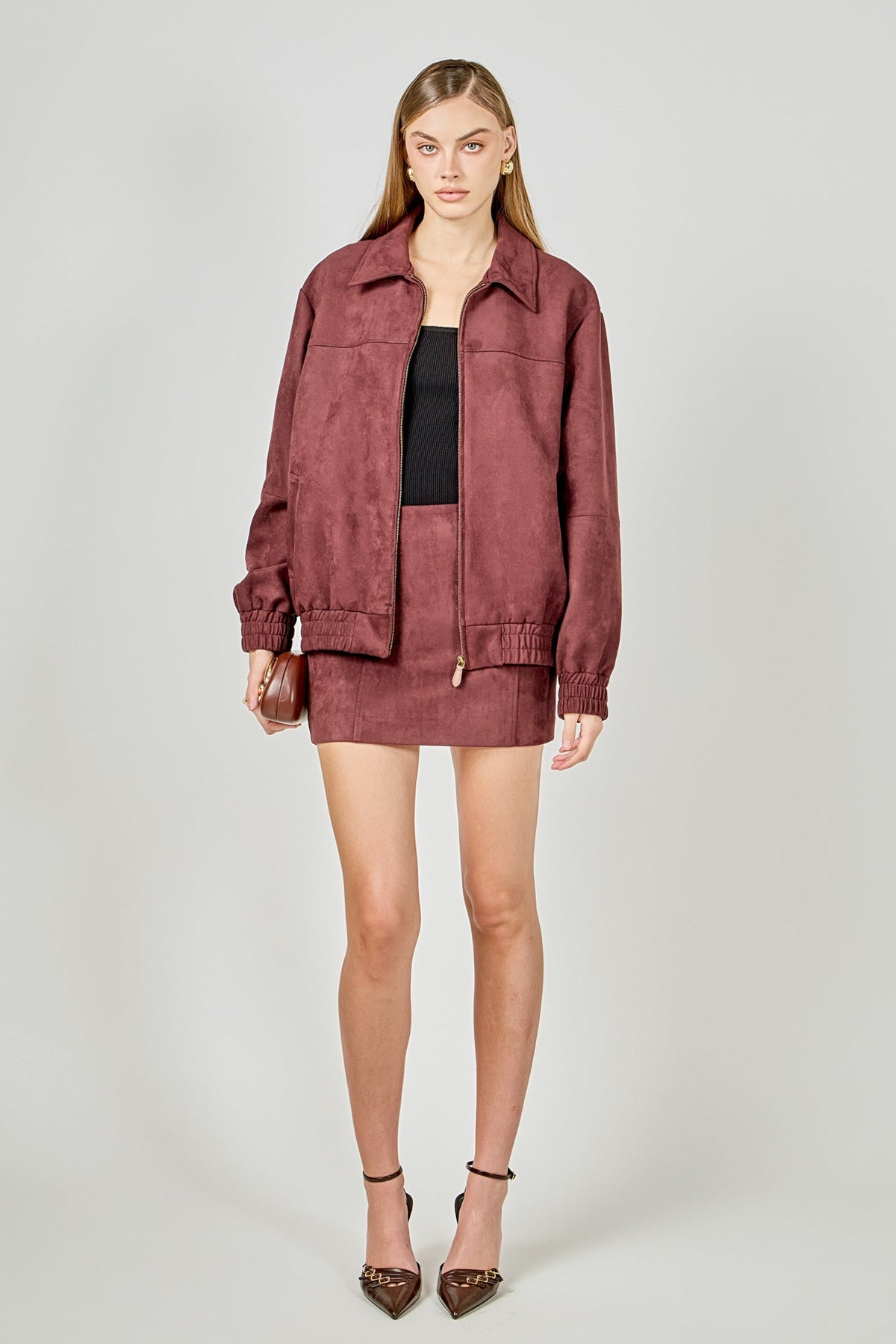 Endless Rose Trusted | Suede Work Jacket