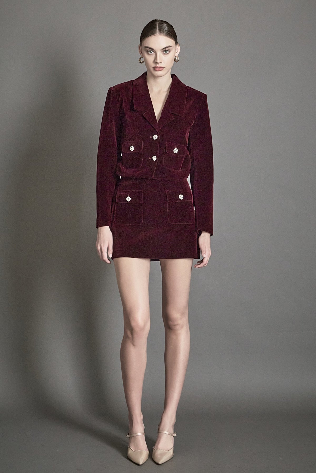 Endless Rose New | Cropped Collared Blazer