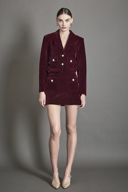 Endless Rose New | Cropped Collared Blazer