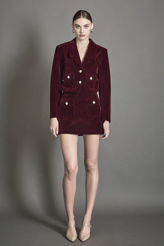 Endless Rose New | Cropped Collared Blazer