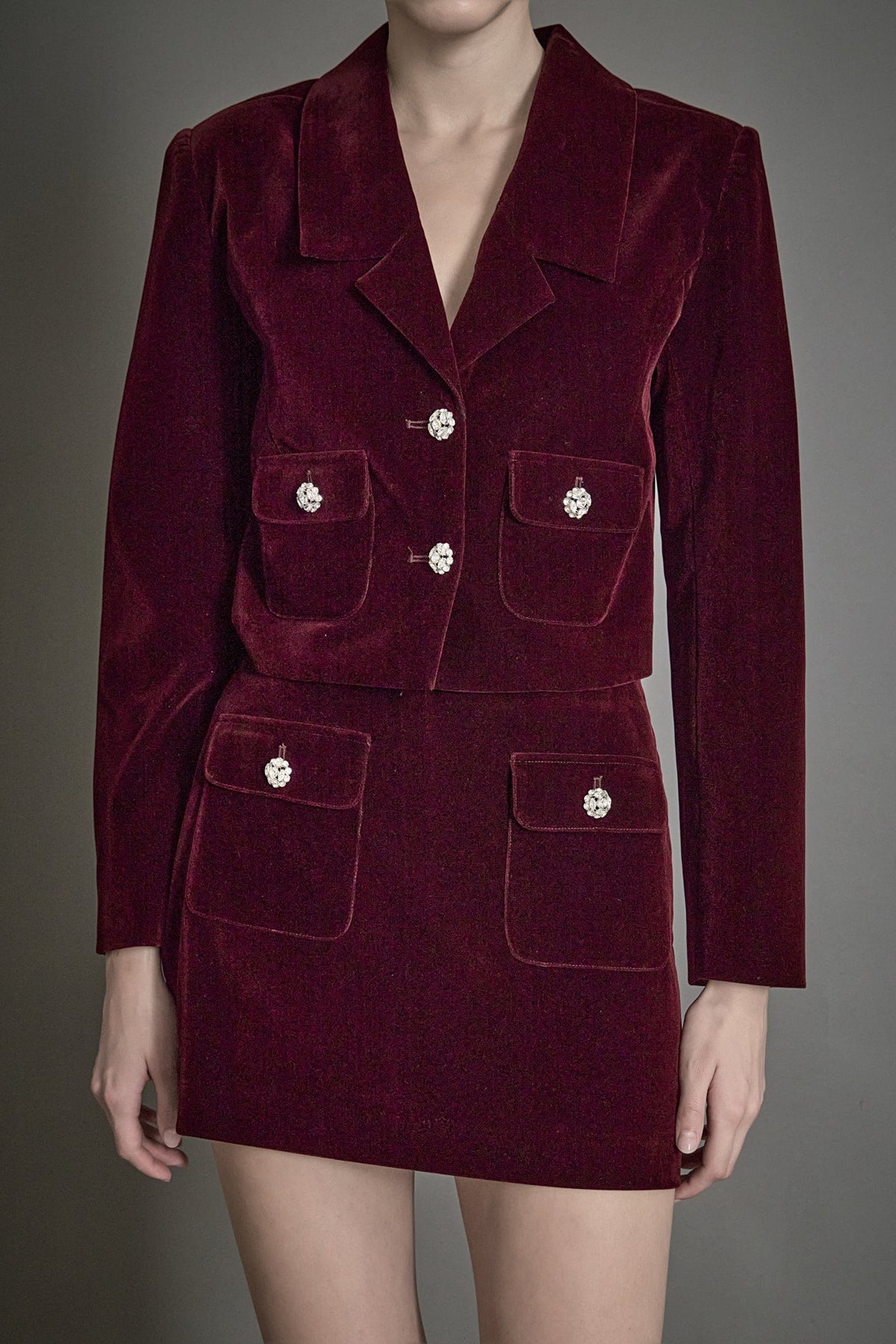 Endless Rose New | Cropped Collared Blazer