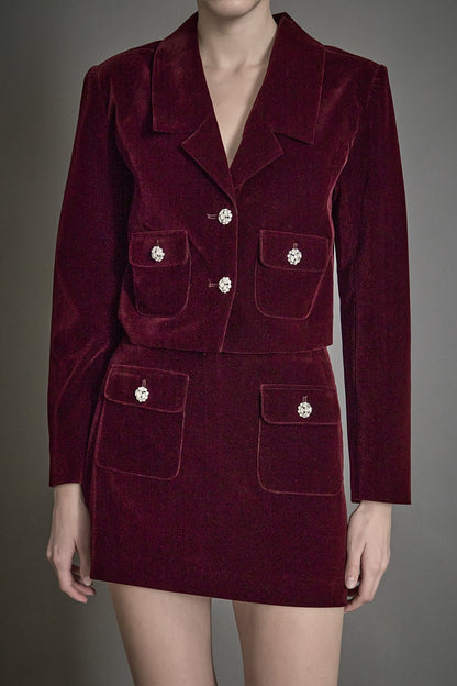 Endless Rose New | Cropped Collared Blazer
