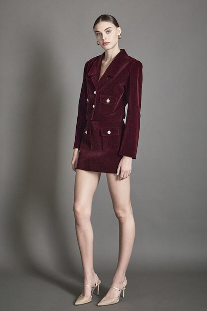 Endless Rose New | Cropped Collared Blazer