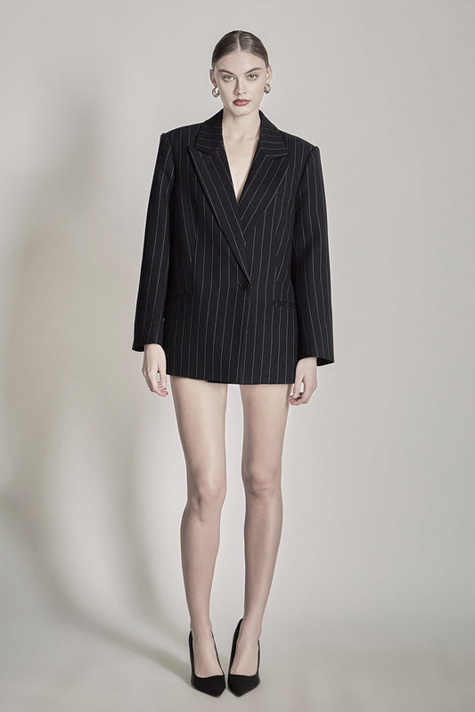 Endless Rose Hot Sale | Oversized Pinstripe Blazer