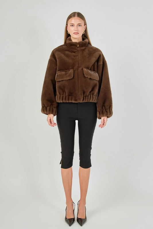 Endless Rose Special Offer | Fur Bomber Jacket