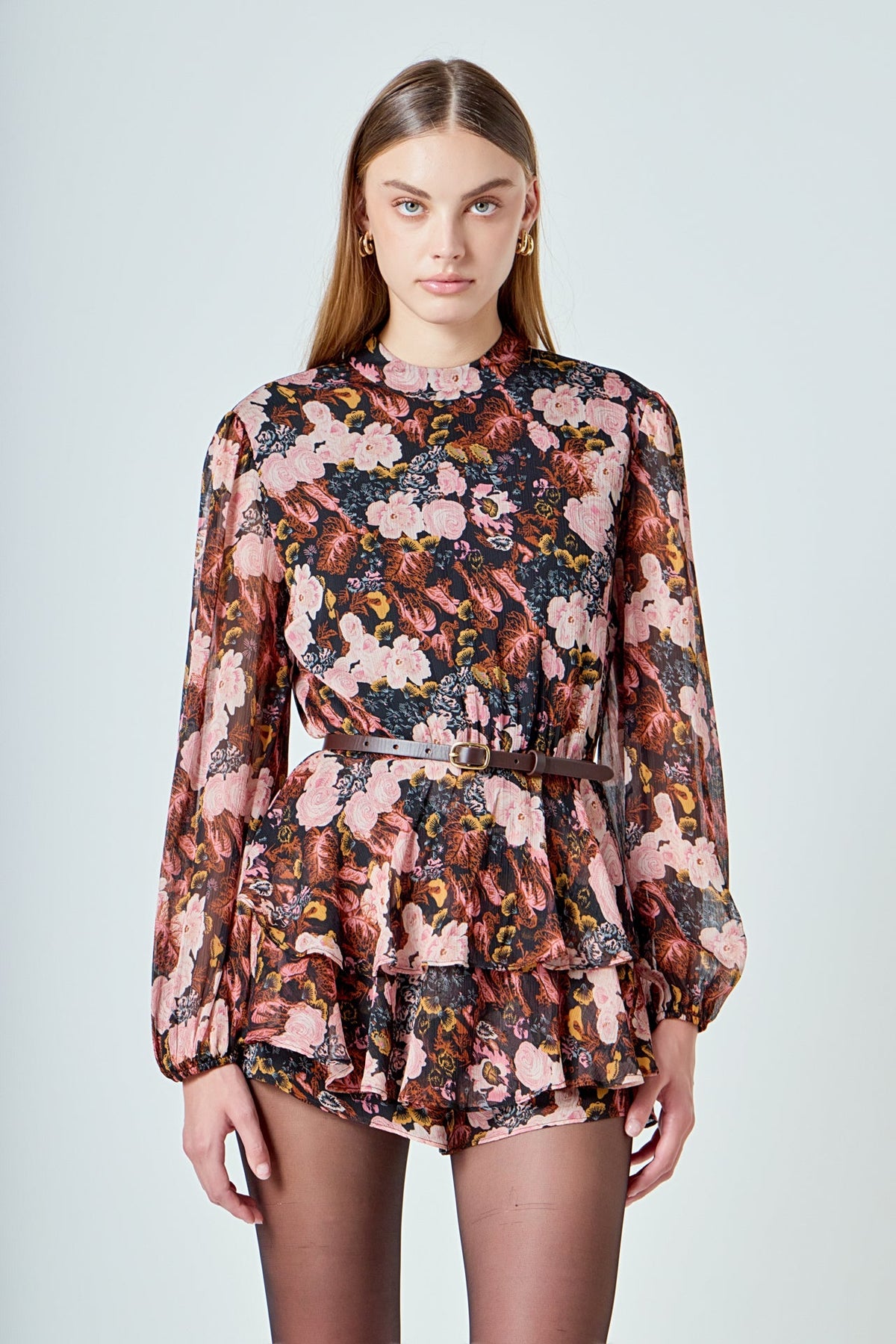 Endless Rose Classic | Printed Chiffon Miini Romper