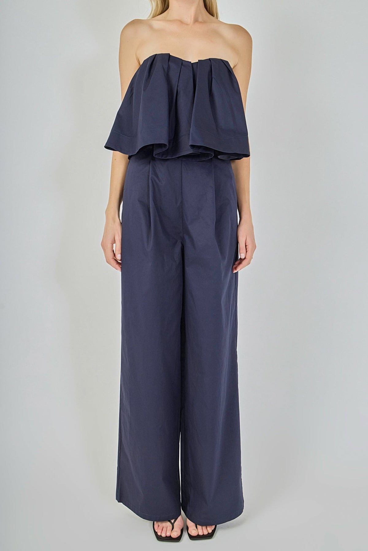 Endless Rose Sale | Strapless Pintuck Detail Jumpsuit