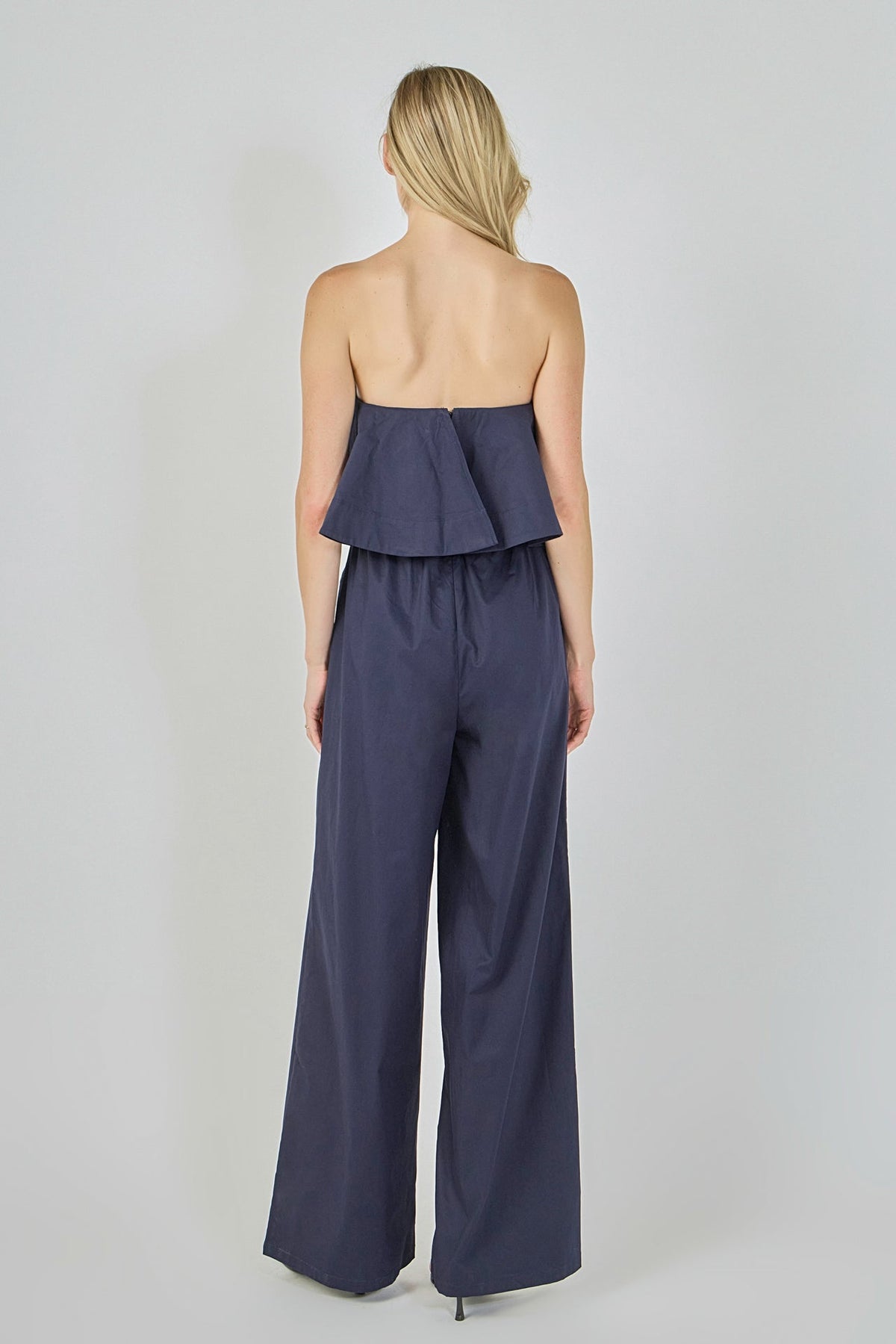 Endless Rose Sale | Strapless Pintuck Detail Jumpsuit