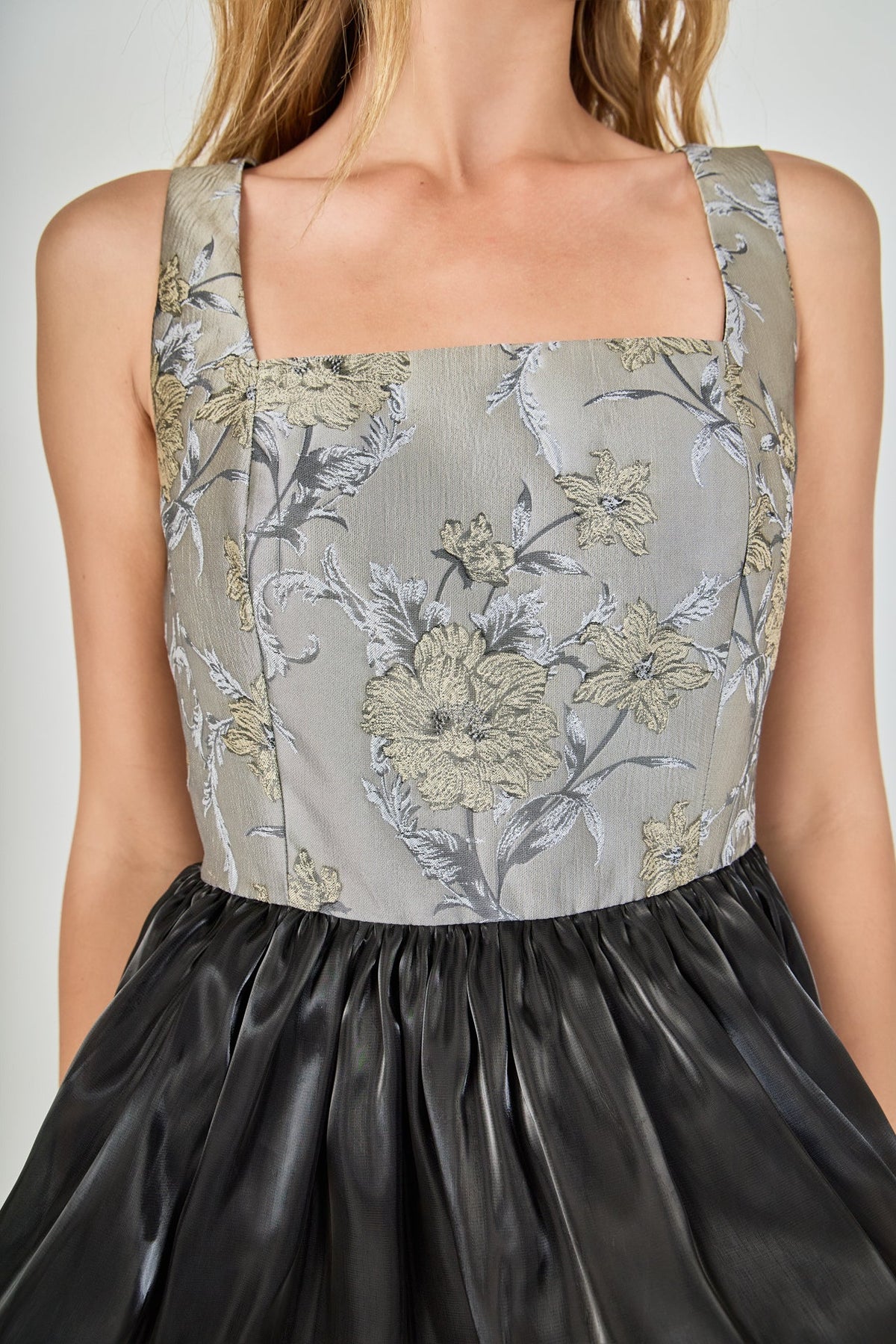 Endless Rose Hot Sale | Floral Jacquard Midi Dress