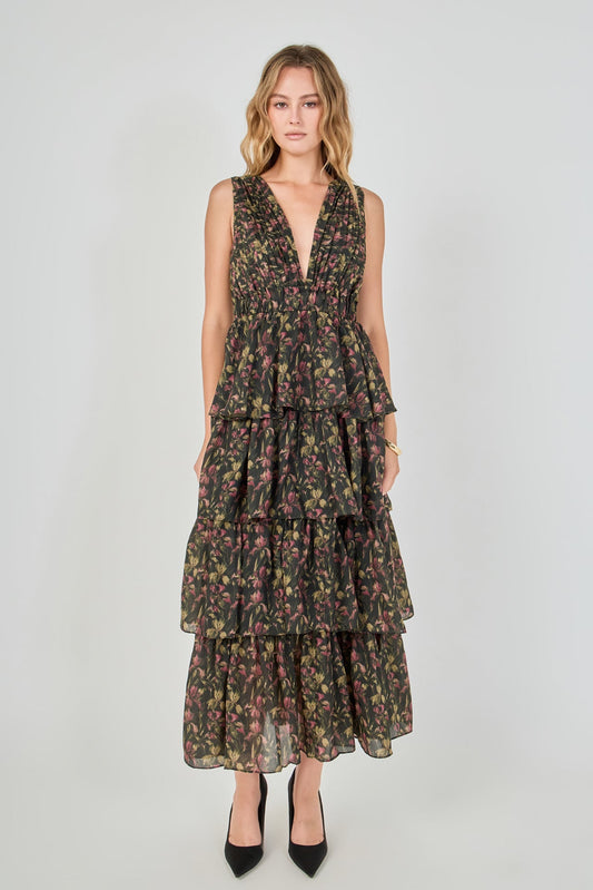Endless Rose Trusted | Floral Tiered Maxi Dress