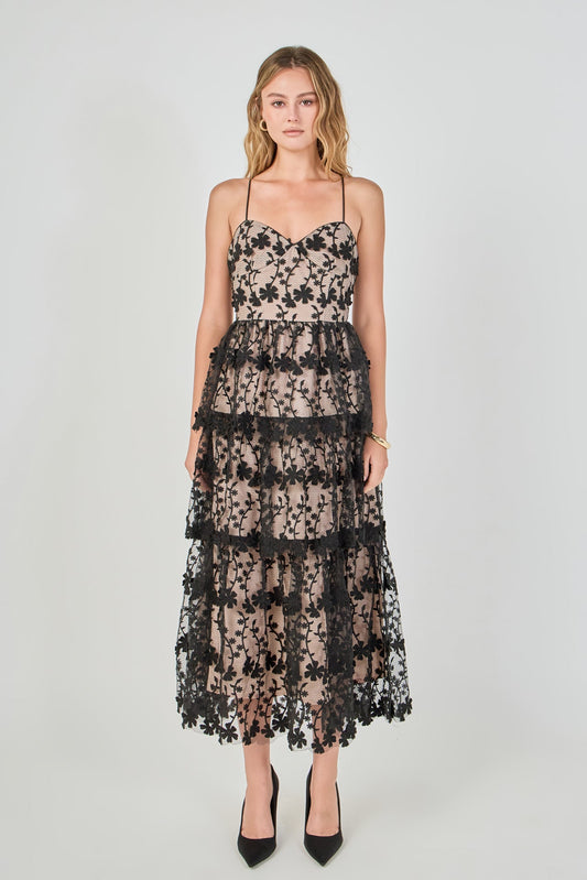 Endless Rose Everyday | Crochet Layered Midi Dress