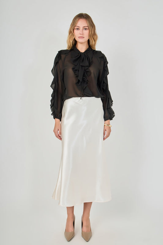 Endless Rose Latest | Chiffon Peekaboo Top