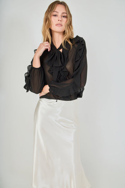 Endless Rose Latest | Chiffon Peekaboo Top